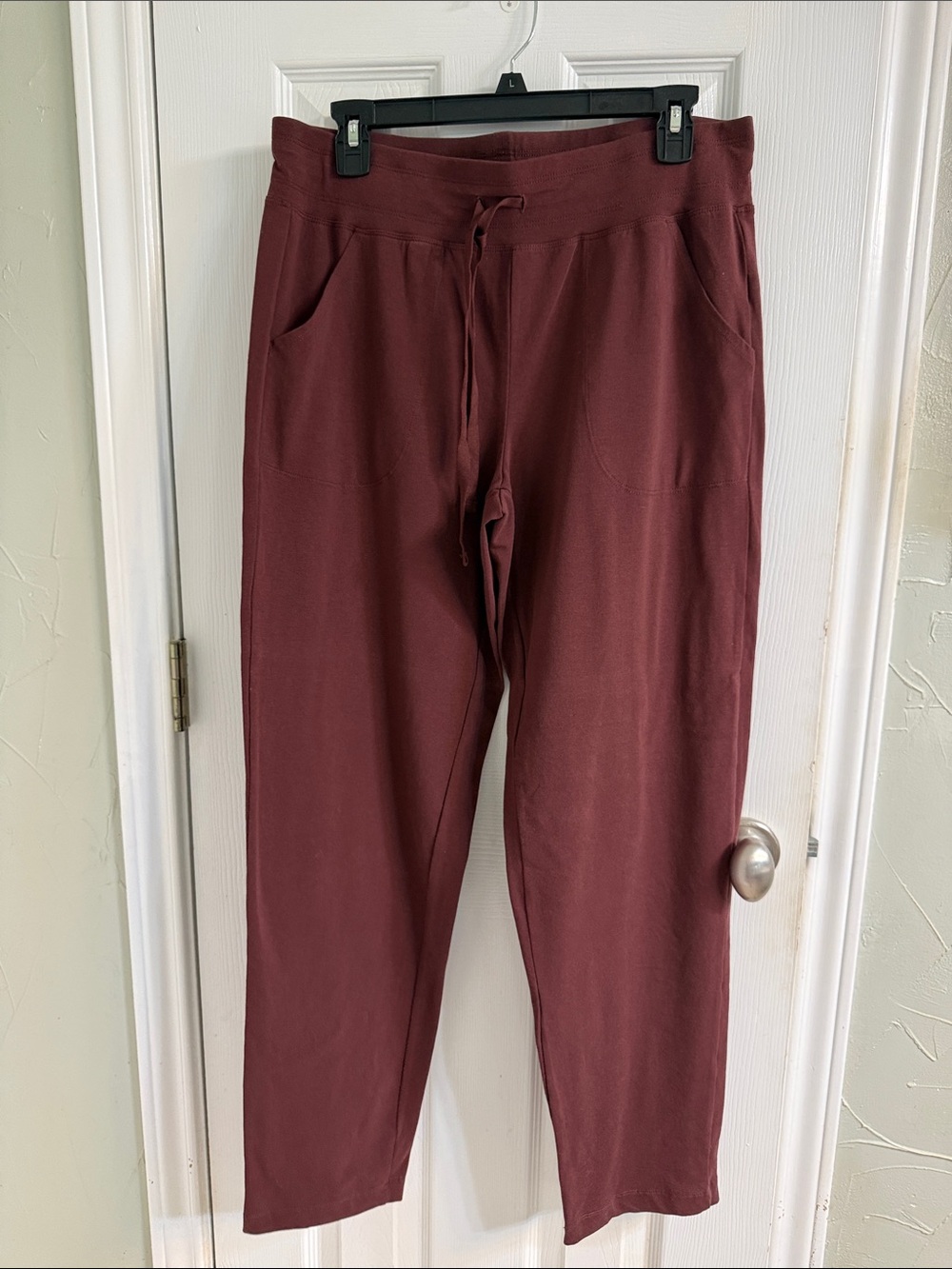 Athletic Works Maroon Drawstring Joggers